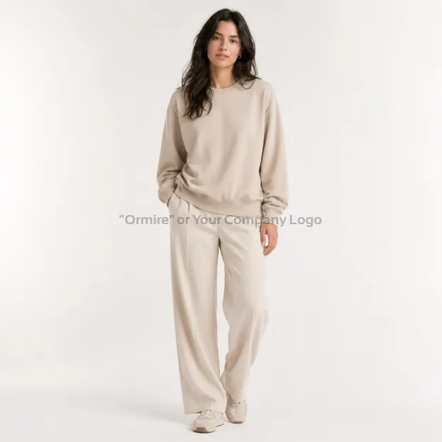 Ormire Ledger Dry - Felpa unisex crewneck boxy effetto asciutto