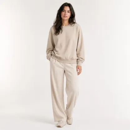 Ormire Ledger Dry - Sudadera unisex crewneck boxy de tacto seco