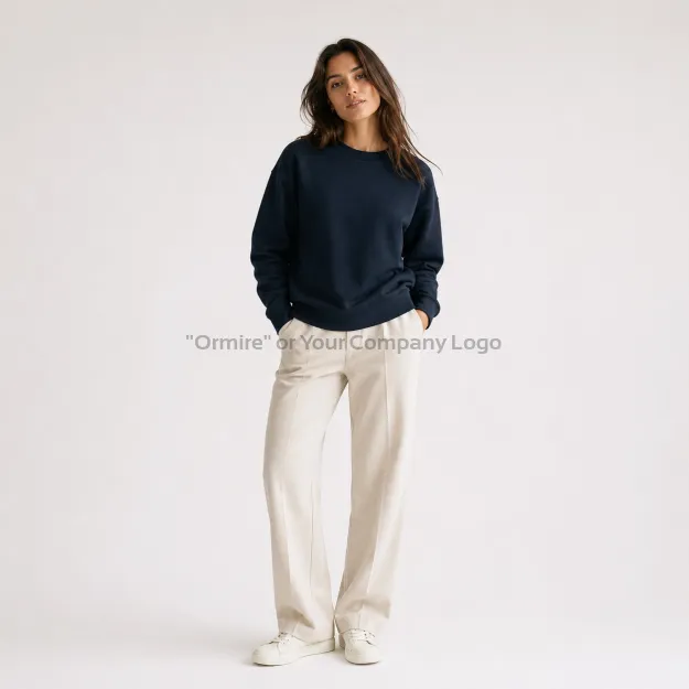 ORMIRE Lianna - Sudadera mujer crewneck de algodón y TENCEL™ Modal