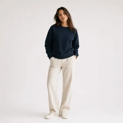 ORMIRE Lianna - Sudadera mujer crewneck de algodón y TENCEL™ Modal