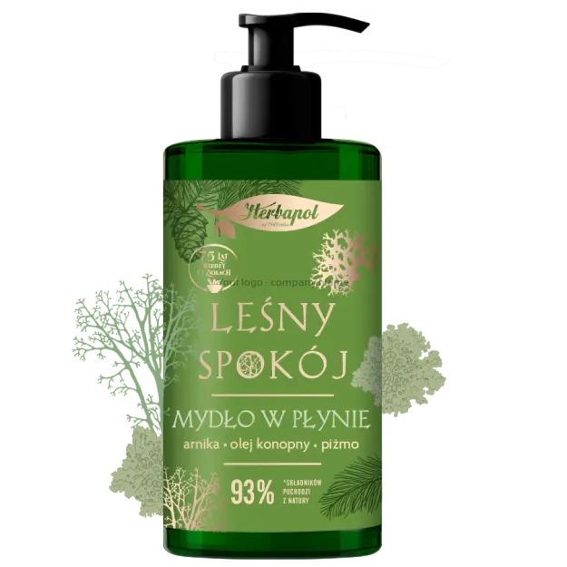 Forest Calm Liquid Soap with Arnica, Hemp Oil and Musk – 390 ml | Soothing hand care with a touch of luxury