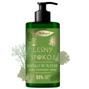 Forest Calm Liquid Soap with Arnica, Hemp Oil and Musk – 390 ml | Soothing hand care with a touch of luxury