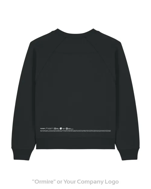 Women’s raglan sweatshirt made from organic cotton