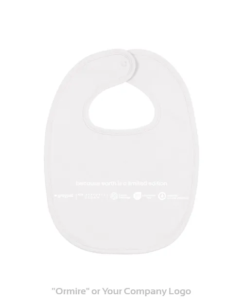 Gentle baby bib made from organic cotton