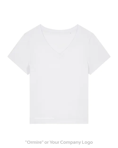 V-neck women’s t-shirt made from organic cotton