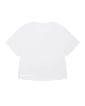 Damski t-shirt oversize z podwiniętymi rękawami