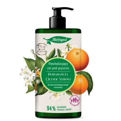 Gel de ducha naranja–aceite de neroli 740 ml | Energía, frescura y aromaterapia para tu piel