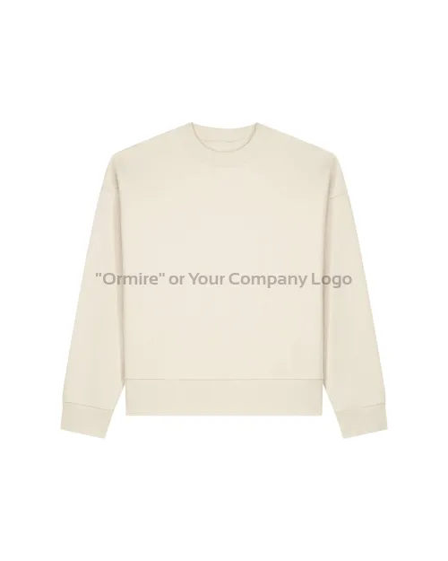 Ormire Ryler - Bluza unisex crewneck boxy z bawełny z recyklingu