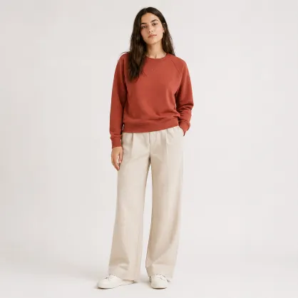 Ormire Knoxer - Sudadera unisex crewneck relajada con mangas raglán