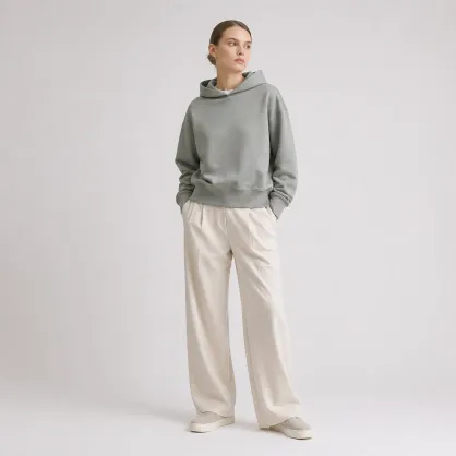 Ormire Voicer - Sweat à capuche unisexe boxy en coton recyclé