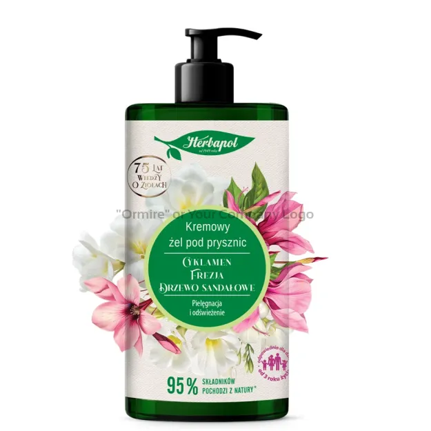 Kremet dusjgelé alpefiol–fresia–sandeltre 740 ml | Blomstrende avslapning i sensuell skum