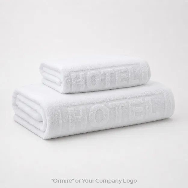 Ormire BELLO | Hotel towel with HOTEL inscription 140×70 cm – 500 gsm