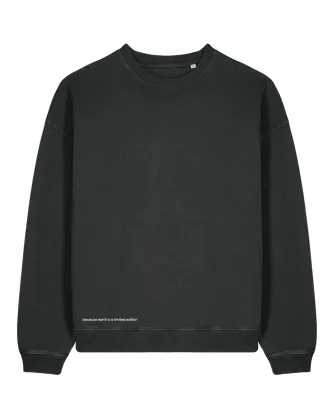 Unisexowa oversize bluza z efektem sprania z bawełny organicznej