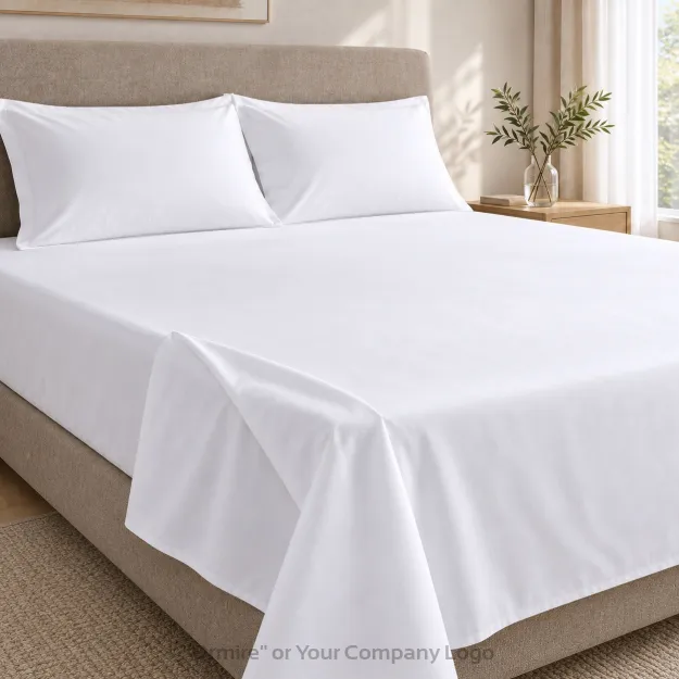 Plain Hotel Bed Sheet - 100% Cotton | Ormire