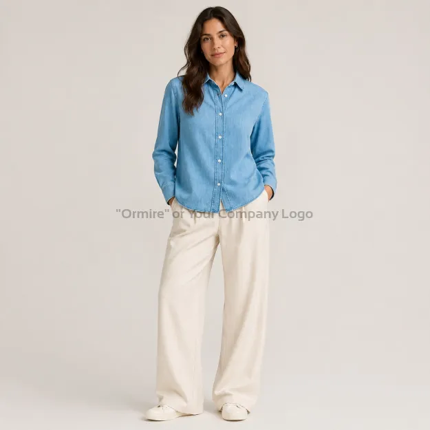 Ormire Denim Shirt - Damen Jeanshemd