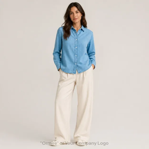Ormire Denim Shirt - Women's Denim Shirt